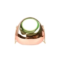 Bolso con degradado de rosa naranja a verde con acabado metálico y cadena dorada - Verde Degradado