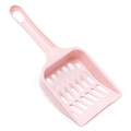Pelle à litière rose en plastique avec poignée ergonomique et fentes de tamisage - 19.5*8.5*2.5 / Rose