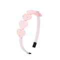 Serre-tête rose avec cœurs à paillettes arc-en-ciel et petites étoiles pour filles - Étoiles Irisées Cœur Rose