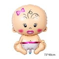 Cute pink baby girl foil balloon for baby shower party decoration, size 73x48cm - 73*48cm / Baby Girl with Pacifier
