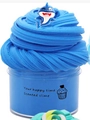 Slime profumato blu a forma di cupcake in barattolo con ciondolo a squalo - Squalo Blu Scuro 50ml