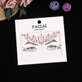 Détail des strass de visage en acrylique rose pour maquillage de festival - 165*155mm / Rose
