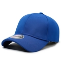 Blue spandex baseball cap for men and women with ACE H&C silver label, size 57-58CM - One Size / Royal Blue