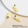 Miniature resin vegetable charm 11x24x14mm for DIY crafts and phone case decor - Lotus Root