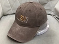 Brown washed cotton baseball cap with Jesus The Way The Truth The Life embroidery - Coffee [Gradient Letters]
