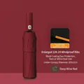 24-rib automatic folding umbrella in deep burgundy with UPF 50+ sun protection - [24-rib Double-rib Design + Reinforced Wind Resistance] 12k Fully Automatic Rain And Sun Umbrella Deep Wine Red. / Gift Box Not Included