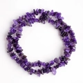 Irregular purple natural crystal stone beads strand for DIY jewelry making and crafts - Dream Amethyst (Large 8-12mm) (Circumference Approx. 80cm)