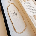 French vintage style heart butterfly pearl tassel necklace in elegant gold finish - Gold-White Patchwork (88#)