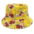 Gele vissershoed met cartoon eend en zonnebril voor zonbescherming in de buitenlucht - M (56-58cm) / Cartoon Gele Eend