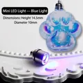 Blue LED light for cat paw resin charms, mini 14.5mm jewelry bulb accessory - Cat Paw Mini LED Light / Blue