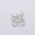 Fermoirs mousquetons en alliage d'argent poli pour bijoux DIY et colliers - 23mm / Argent