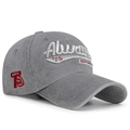 Gorra vintage gris de algodón lavado con bordado 3D Always New York en relieve - Ajustable / Gris
