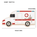 Spilla in smalto bianco ambulanza con croce rossa per personale medico - Ambulanza