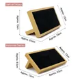 Black velvet jewelry display stand with gold frame for earrings and bracelets, 23x13cm - Horizontal Ear Stud Rack (Black Velvet)