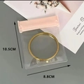 Pink ziplock EVA jewelry pouch 8.8x10.5cm for anti-oxidation earring storage - 8.8x10.5cm/pc / Pink