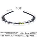 DIY black metal spiral honeycomb headband for hair accessories styling and crafting - Honeycomb Steel Wire - Iron