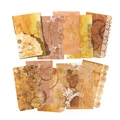 Vintage Coffee Lace hollowed out decorative paper pack with 20 pieces for scrapbooking - Coffee Lace
