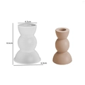 3-tier bubble sphere candle holder silicone mold for DIY resin and plaster casting - Style 2 Minimalist Candle Holder / Translucent