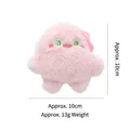 Pink plush elf cat toy with catnip and green embroidered eyes for pet play - Pink Shy Elf