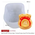 Molde de silicona para pasteles de luna y jabones en forma de bolsa de suerte Fu - Estilo Bolsa Fu YB-62
