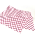 Papel antigrasa rosa y blanco a cuadros para envolver sándwiches y hamburguesas - 100 Unids/Paquete / Rosa