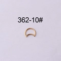 Anneau septum clicker lune en acier inoxydable rose gold 16G pour oreille et nez - Style Lune Simple (362-10#)