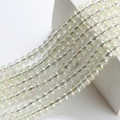 Iridescent 8x10mm large hole glass beads for DIY jewelry and hair accessories craft - Crystal Yellow