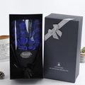 Detail of 18 blue soap roses in a luxury black gift box with Just for you ribbon - 18 Pcs/Black Box / Blue