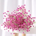 Pink gypsophila artificial flowers for wedding decor and floral arrangement - Rose Red