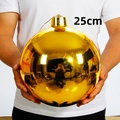 Goldene 25cm Weihnachtskugel mit glänzender Oberfläche für die Weihnachtsdekoration - 1 Stück/Packung (25cm) / Glänzendes Gold
