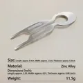 Sleek silver fish-shaped U-shaped hairpin in durable zinc alloy for daily hair styling - 9cm Alloy Hair Stick / Silver