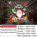 Size guide for Santa Claus static window clings available in S up to XXL dimensions - Gift Santa Claus P-SD126