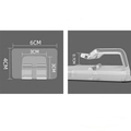 Transparent self-adhesive wall hook for bathroom with 6x4cm base and multi-use design - 4x6cm Mat Buckle