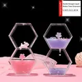 Jouet de sable liquide lapin crème glacée créatif en couleurs rose et violet - Fleur de Cerisier - Double Losange
