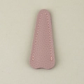 Pink lychee grain leather scissor sheath with neat stitching and heart-shaped base detail - Lotus Pink Case