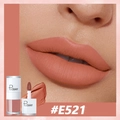 Βελούδινο ματ υγρό κραγιόν στην απόχρωση #E521 με ζεστό καφέ τερακότα φινίρισμα - E521
