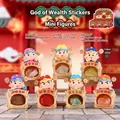 Fortune God figurine with colorful crystal stones in a cute collectible blind box style - A117 Caishen Energy Crystal Set of 6 / Random One