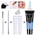 Mobray Diamond series nail extension gel kit in shade PGS002 with tools for UV LED nail art - Gorgeous Lady (Glitter White)
