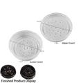 7.3cm DIY resin silicone mold set for maple leaf herb grinder and storage tray craft - Herb Grinder Mold (Top & Bottom)