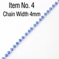 Detalle de cadena de cuentas de cristal azul profundo facetadas de 4mm para joyas - 4mm / 4# Azul Oscuro Cadena Por Metro