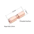 Rose gold 11x4mm screw clasp connector for pearl jewelry DIY projects with 1.0mm hole - YP73-4mm / Rose Gold