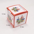Educational wooden geometric shape sorter toy packaging with colorful stacking blocks - Puzzle 4-Column Sorter - Color Box