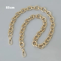 Detailed view of 85cm gold chunky chain strap with dual lobster clasps for handbags - Ring / 85cm