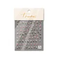 Detalle de pegatinas nail art con rosas rosas y textura fina y flexible para las uñas - Estilo Floral Rosa Fragancia Sutil (to1282)