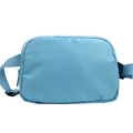 Water-resistant sky blue crossbody fanny pack with adjustable strap for sports - Sky Blue