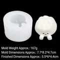 Stampo in silicone a forma di panino per candele e gesso con dettagli di cartoni - 2#B1070 Panino-Trasparente