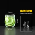 280ml highball glass cup with rounded egg shape for mojitos and fruit juice - Style 33 Juice Glass