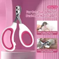 Rosa Katzen-Nagelknipser mit Doppel-Loch-Design für präzises Schneiden von 2mm und 3mm - Doppeloch Modell / Weiß + Rosa