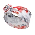 Haarband mit Blumenmuster und 3D-Rosenknoten-Detail für Damen in Weiß und Rosa - Weiß Blumig