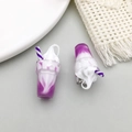 Miniature purple resin ice cream sundae pendant for DIY jewelry making and crafts - 1pc Purple Resin Sundae Ice Cream Cup